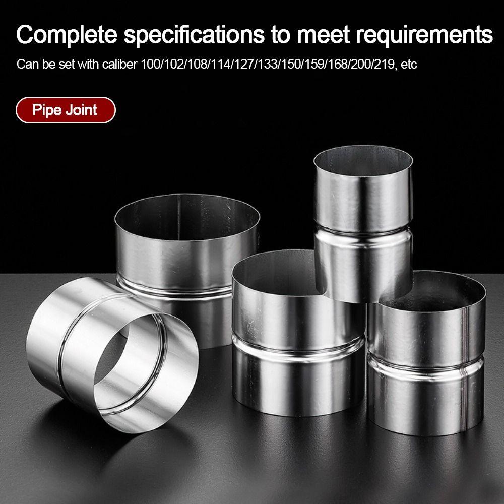Новый фитинг для труб из нержавеющей стали, круглый прямой, серебристый переходник для труб