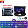 9"Android 14 Автомагнитола Carplay для Mitsubishi Outlander 2/Peugeot 4007/Citroen C-rosser мультимедиа Видеоплеер 4G GPS Стерео FM