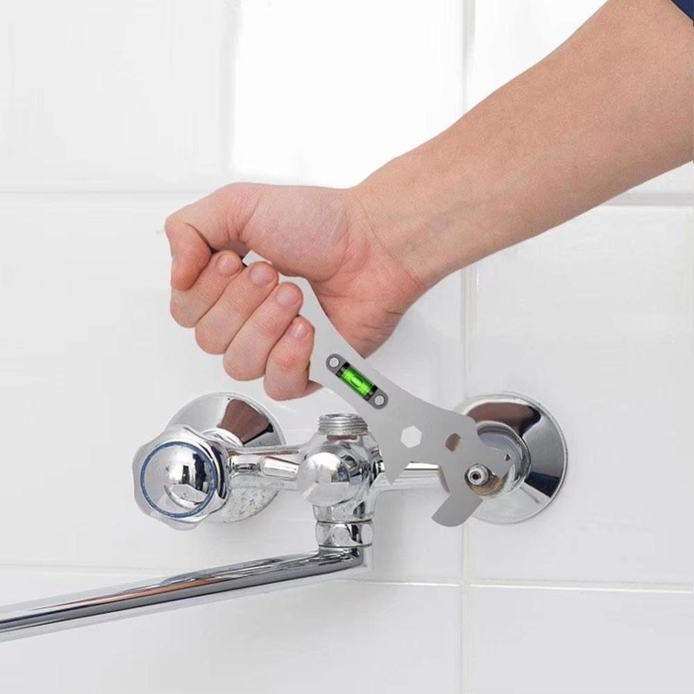 Design with Level Gauge Hex Screws Wrench Multifunctional Bend Angle Leveling Wrench  Universal