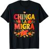 Футболка с цветами Chinga La Migra