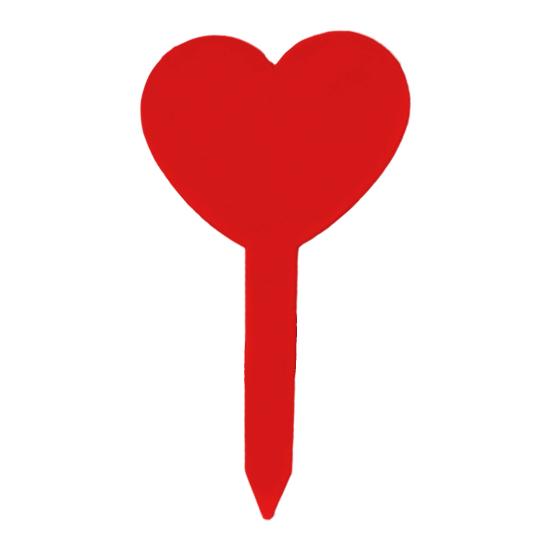 100 шт. Бирки для растений в форме сердца, водонепроницаемые садовые этикетки, многоразовые пластиковые маркеры для растений для цветочных горшков, клумб, травяных садов