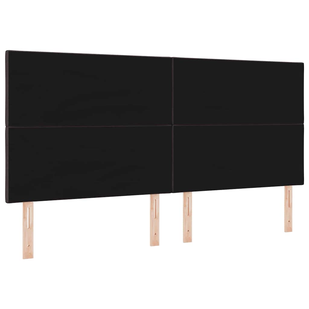 Headboard in Dark Brown 200 cm Fabric