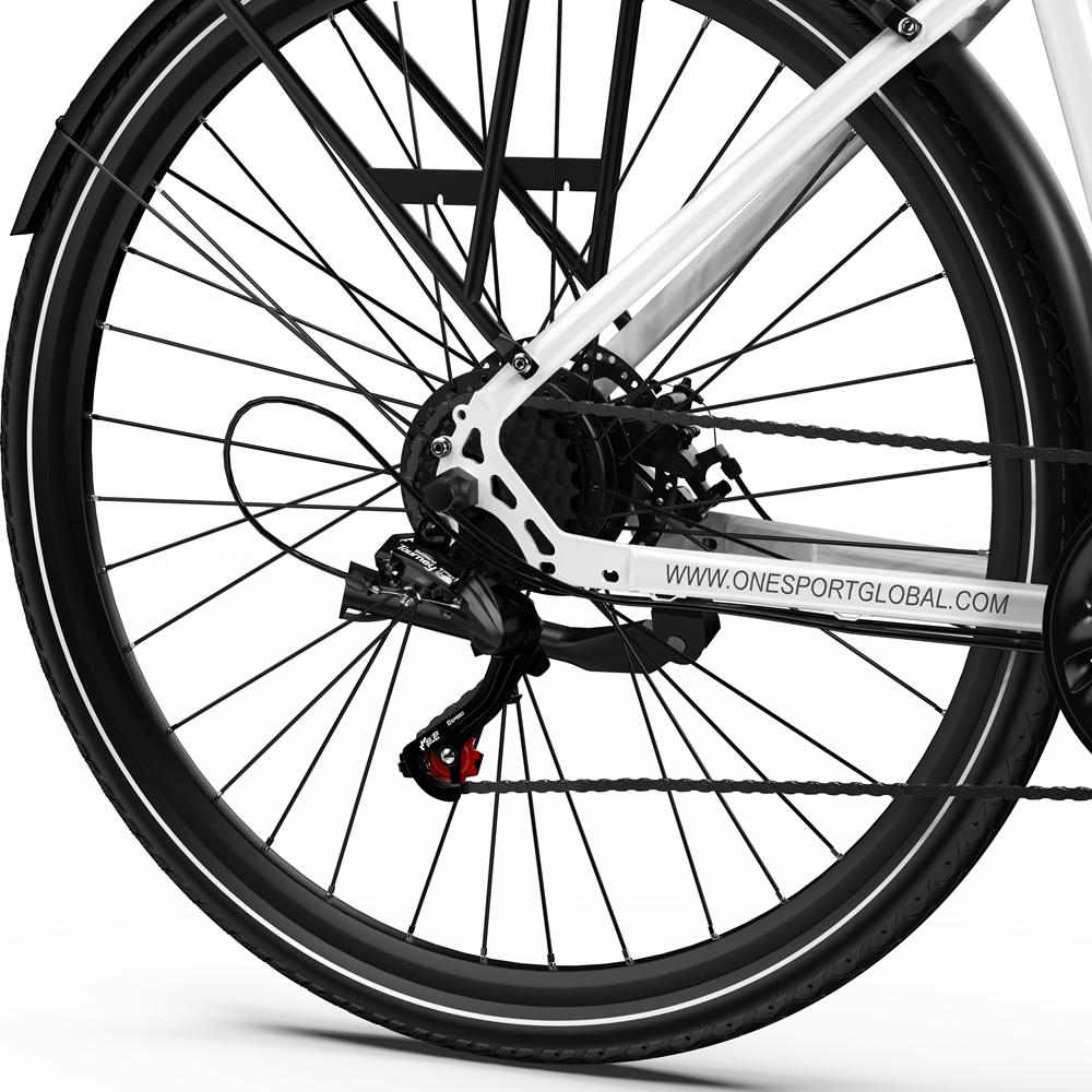 ONESPORT-OT12 36V 250W Electric Bike for Adults 65KM Assisted Range, Shimano 7-Speed, Hydraulic Fork