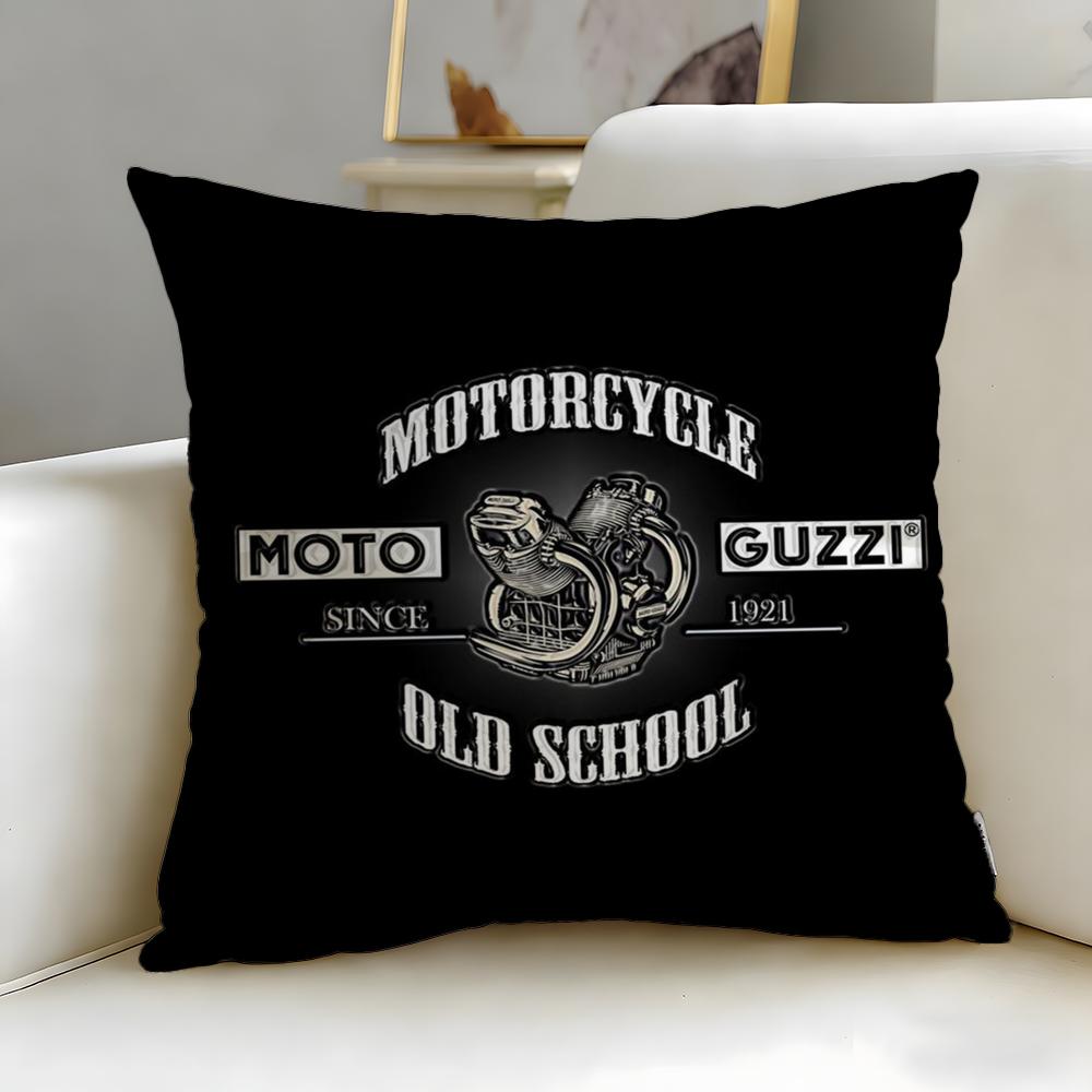 Классический мотоциклетный бренд Moto Guzzi Наволочка Мягкая Легко стирается Универсальная для Дивана Кровати Путешествий и Офиса