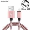 Micro USB Fast Charging Cable For Samsung Galaxy A3/A5/A7 J3 2016 S7 Edge Original 2/3 Meter Long Kabel Phone Charger Short Cord