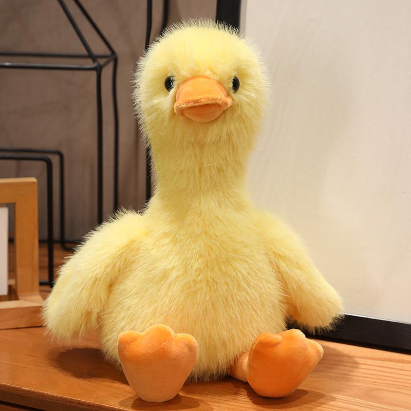 New 34/45cm Stuffed Plush Duck Soft Toys Ducks Doll Long Plush Toy Macaron Cartoon Yellow Ducks Girls Boys Birthday Gifts Pillow