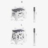 Portable Plastic Folding Stool Outdoor Camping Stool Chair Seat Home Bathroom Kitchen Garden Camping Kids Adults Chair