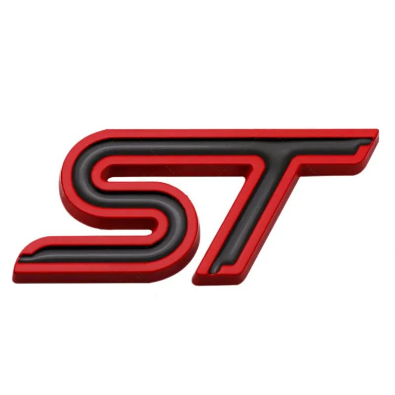 3D металлическая эмблема ST на переднюю решетку радиатора, наклейка на заднее крыло багажника автомобиля для Focus Mondeo Fiesta Edge Escort MK2 MK3 MK4 MK5 MK7