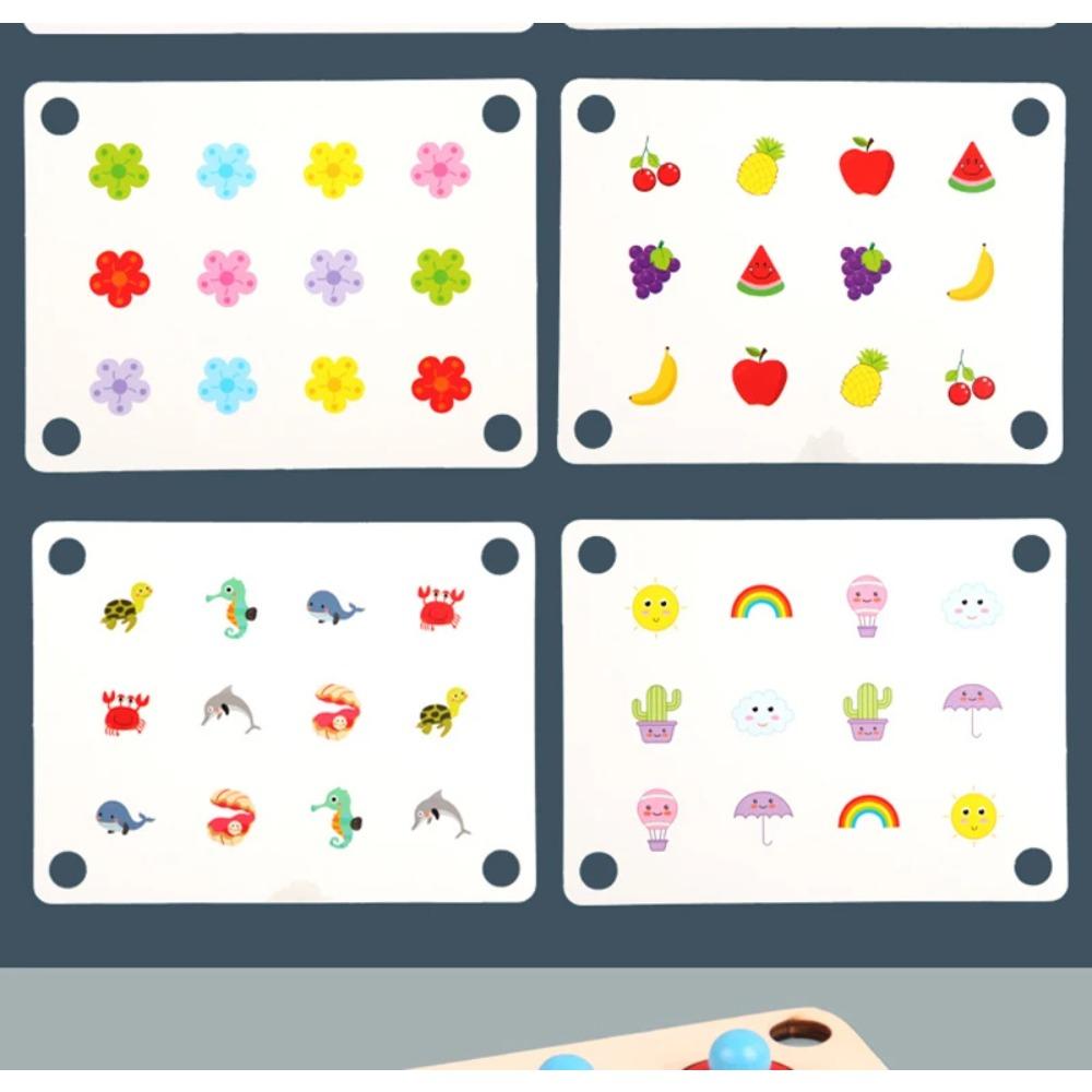 Baby Wooden Memory Match Chess Montessori Game Kids Party Game Wooden Educational Toy Interaction Game Ability Toy for Children