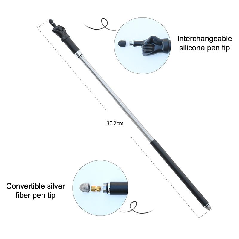 Teaching Pointer Telescopic Rod Finger Reading Sticks School Office Supplies Finger Teaching Stick Stylus For Ipad Screen Pen