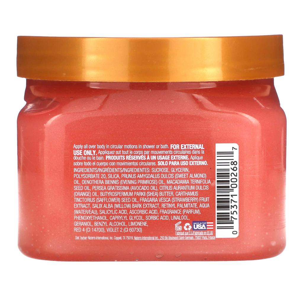 Сахарный скраб с маслом ши, Клубничный аромат, 510 г(18 унций)