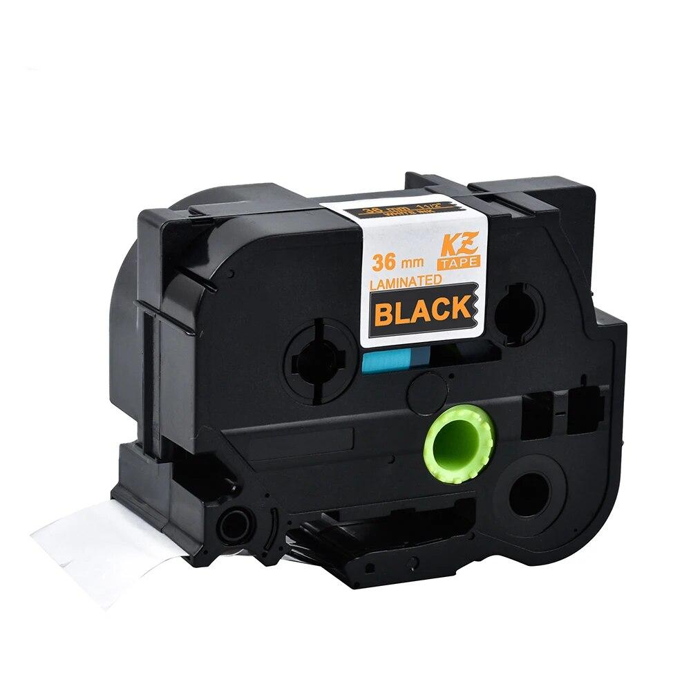 Yance TZe-261 36mm Laminated Tape TZ161 Tze 261 461 TZE-661 Ribbon Compatible Brother for Label Maker Printer PTP710 Labeler