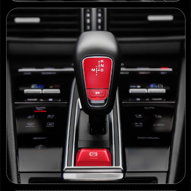 5 шт./компл., панель центрального управления автомобиля P, мультимедийная ручка ручного тормоза, сигнальная лампа, кнопка, наклейка для Porsche Cayenne