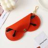 1PC Hanging PU Leather Sunglasses Reading Glasses Storage Bag Litchi Embossed Glasses Cover Portable Travel Eyewear Holder