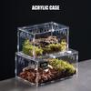 Acrylic Transparent Reptile Breeding Box Terrarium Habitat Insect Spider Lizard Scorpion Feeding Cage Arboreal Enclosure Case