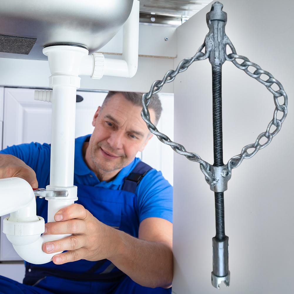 Гибкий вал Цепь для прочистки канализации Инструмент для обслуживания труб из нержавеющей стали Пружина Масло для удаления засоров Трубочист для трубопроводов