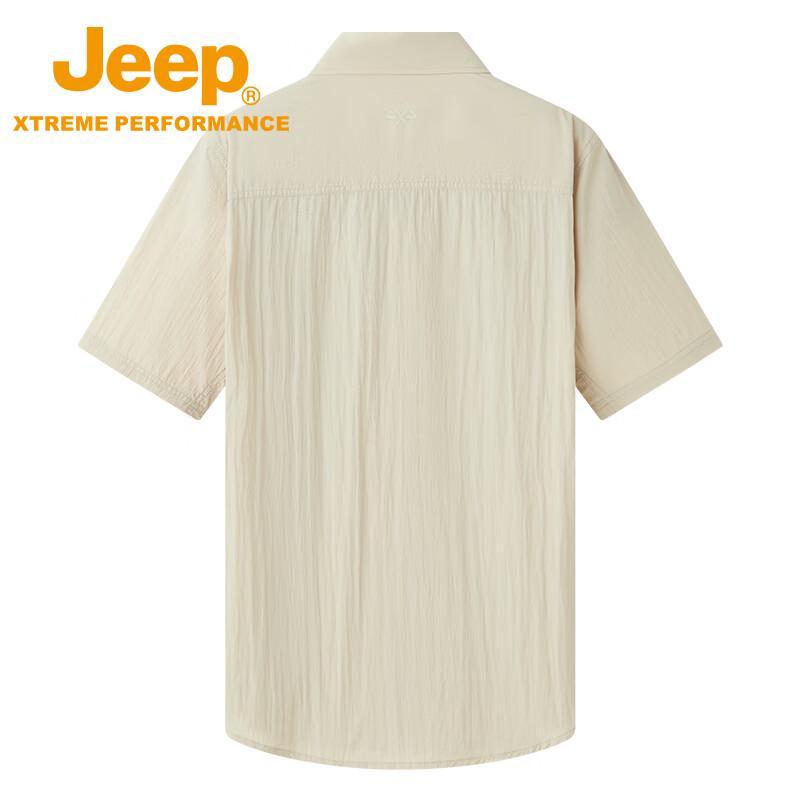 Jeep Men's Summer Cooling Waterproof Casual Shirt