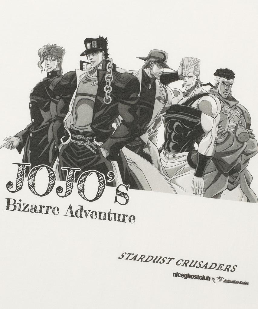 NICEGHOSTCLUB Футболка JoJo's Bizarre Adventure: Stardust Crusaders_Белая(Ng2Gmut500E)