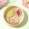 3Pcs Glitter Transparent Dumpling Fidget Toys With Steamer Portable Stress Relief Toy for Kids Adult Office Home
