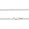 Sears Roll Chain Silver SV 55cm Necklace, 925, 2.7mm Wide,