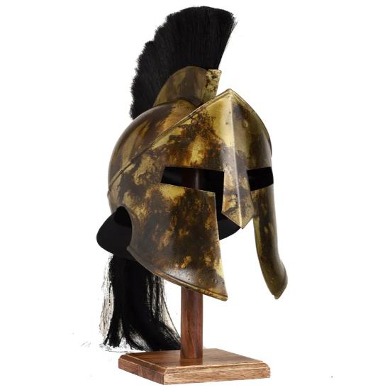 Шлем коммандос великого царя Леонидаса — аутентичная реплика фильма «Спарта 300» с детальным дизайном для коллекционеров и косплея