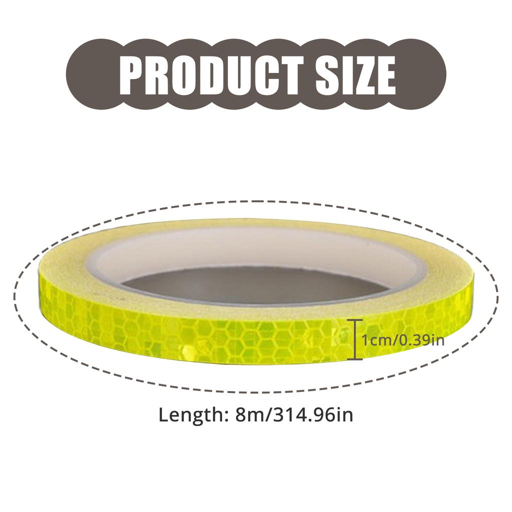 Мотоцикл Велосипеды Светоотражающие наклейки Предупреждающие наклейки на диски Водонепроницаемая лента Наклейки на велосипеды Аксессуары для велосипедов