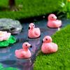 10Pcs Cute Cartoon Mini Flamingo Micro Landscape Decoration Crafts Miniature Resin Figurines Accessories Diy Home Decoration