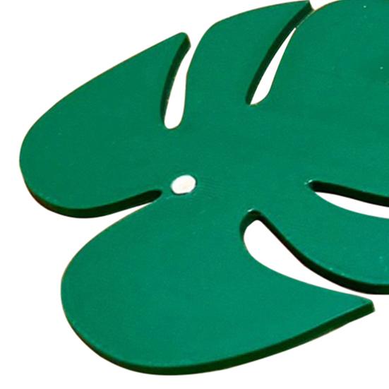 4 шт. 3D-печатный набор подставок под стаканы с дизайном листьев монстеры на магнитной основе с растением для домашнего декора