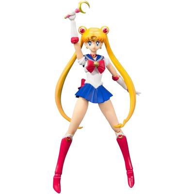 Bandai S.H. Фигурка Figuarts Сейлор Мун, издание «Цвета Аниме», 140 мм, ПВХ, АБС, Фигурка Действия