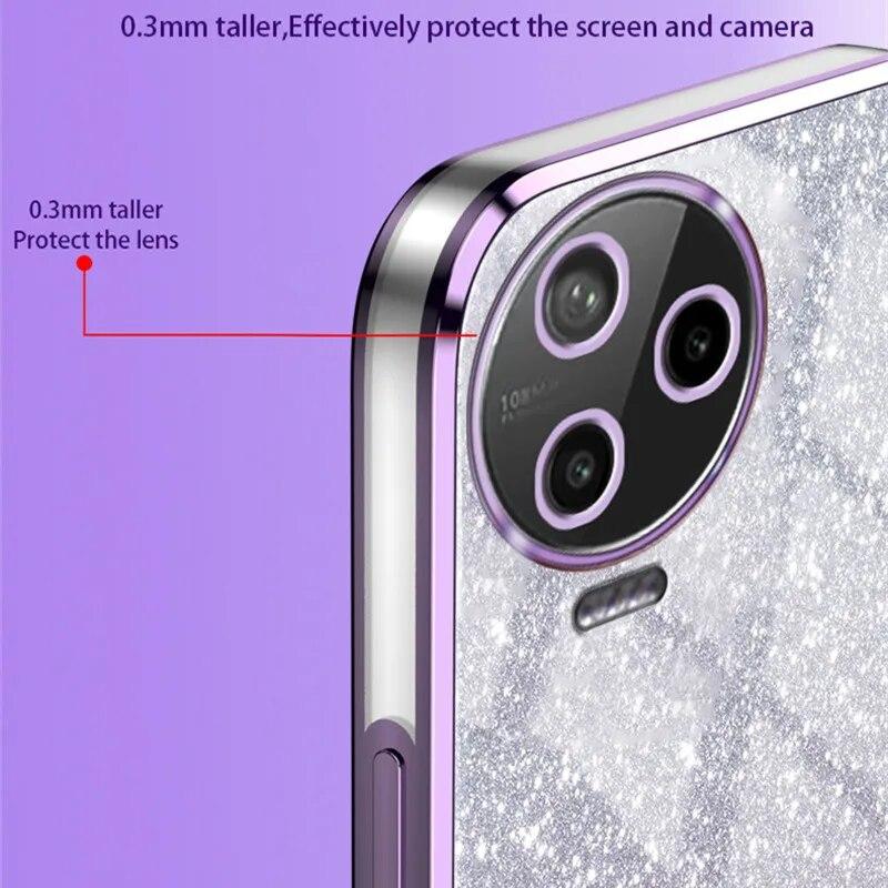 Роскошный чехол с градиентным блестящим покрытием для Infinix Note 12 Pro 20 30 Smart 8 7 Hot 30 30i Play Tecno Spark GO, силиконовая задняя крышка