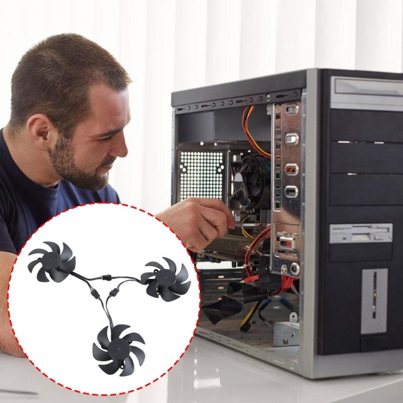 105MM GPU Cooling Fan Replacement for 3060 8G 12G Graphics Card Video Card Radiator Efficient