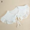 Detachable Vintage Sweet Clothes Accessories Shawl Lapel Blouse Top Shirt False Tie Fake Collar