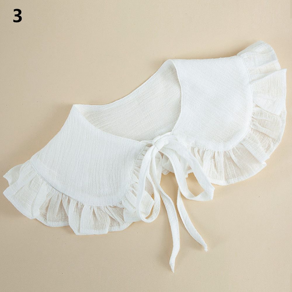 Detachable Vintage Sweet Clothes Accessories Shawl Lapel Blouse Top Shirt False Tie Fake Collar