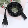 Us Plug Power Cable 2Pin For Figure 8 Compatible Devices 2 Prong Electrical Cord For Laptop Charger Tv Radio Speaker
