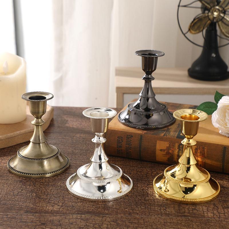 Железное искусство DIY Декоративные изделия ручной работы Подсвечник для гостиной Украшения для рабочего стола Атмосфера Уникальный металлический домашний декор для вечеринки