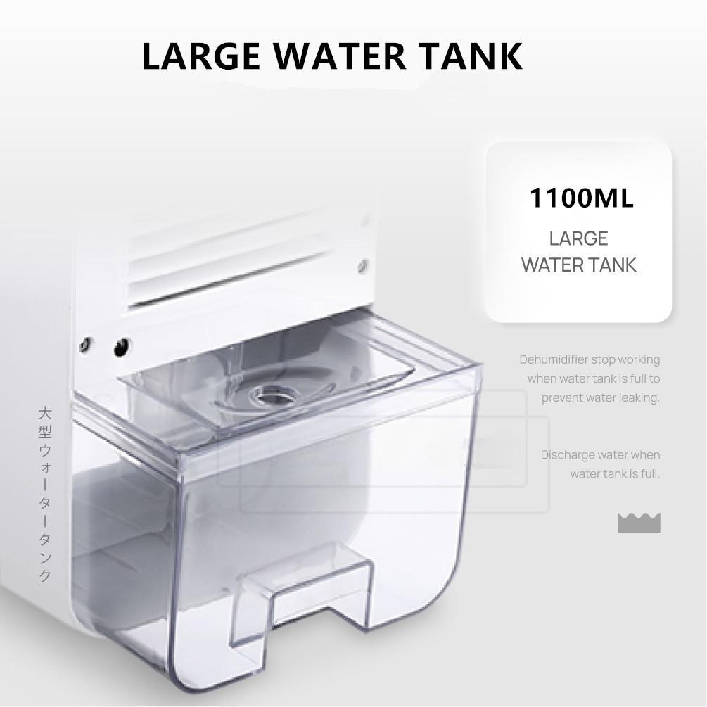 1100ML Large Capacity Intelligent Dehumidifier LCD Screen Display Air Purifier Household Quiet Cycle Air Dryer Machine