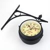 Double Sided Metal Clock Home Decor Garden Decoration High Quality Outside  Train Station