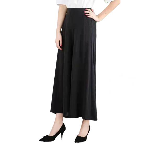 Женские брюки-костюмы, эластичные, с высокой талией, широкие, длинные брюки с карманами, однотонные, повседневные брюки для повседневной носки