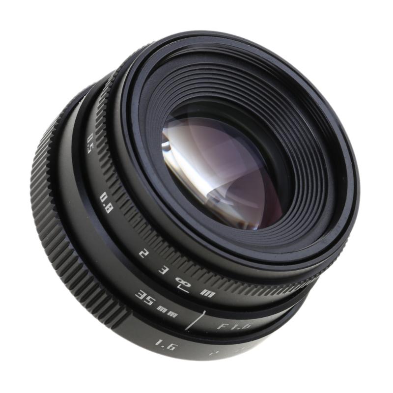 35 мм F1.6 C-Mount Объектив для портретной съемки с большой диафрагмой, ручной, фиксированный. Аксессуар для камер с креплением M4/3.