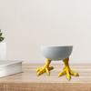 Фарфоровый держатель куриных лапок, 3D-печатная белая статуэтка в виде куриных лапок
