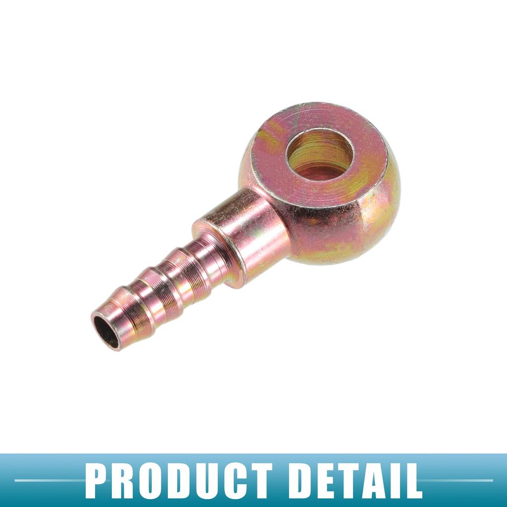 A ABSOPRO Universal Bang NJaw Bolt 8mm OD Bar Njobolt Hose Barb Fitting Adapter Motorcycle Car Metal Bronze Color Replacement