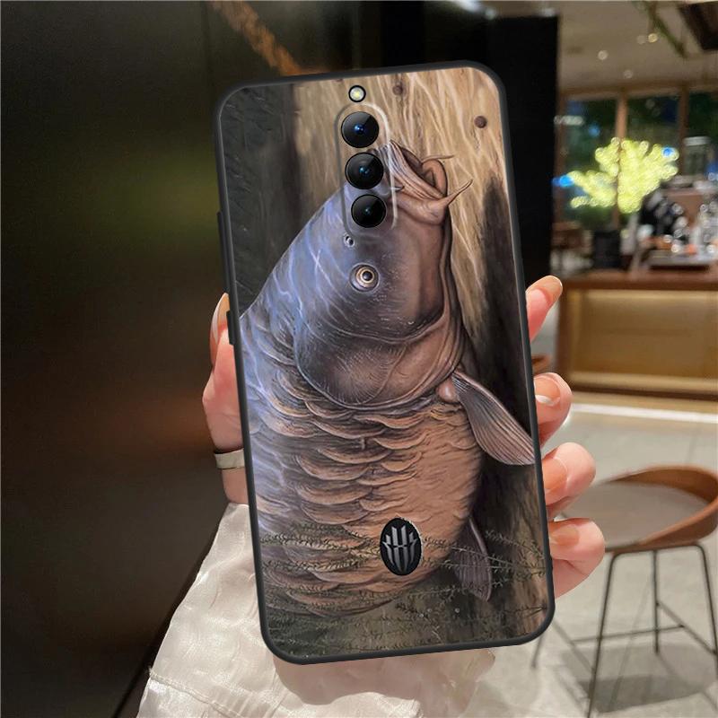 CARP FISH FISHING Case For ZTE Nubia Red Magic 8 8S 9 9S 10 10S 11 Pro Plus 6 7 6S 7S For RedMagic 10 Air Cover