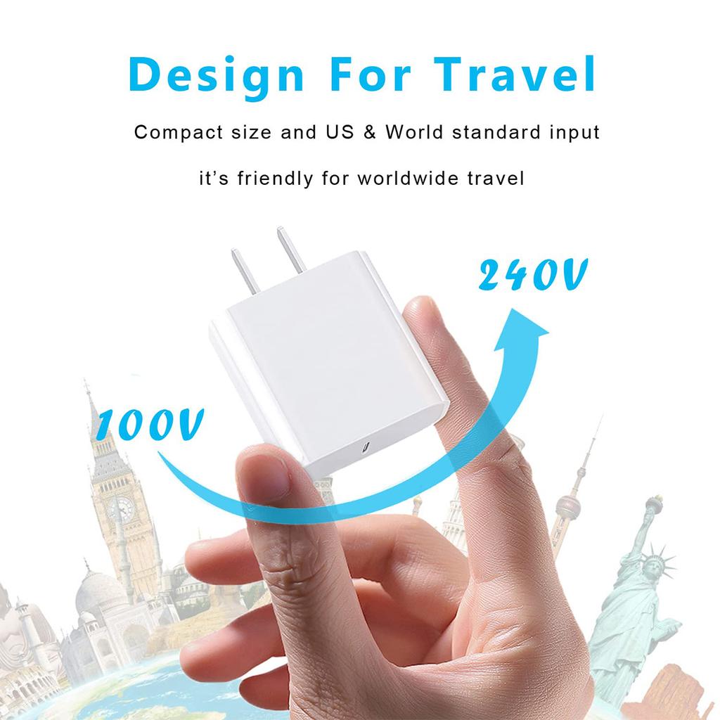 1-2 Set 2024 NEW PD 20W Fast Charger Set For iPhone 16 15 Pro Max Plus USB C To Type-C 3.3 Ft Cable Fast Charging Accessorie