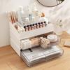 Прозрачный настольный органайзер для косметики с ящиками для губных помад, средств по уходу за кожей, кистей для макияжа и масок