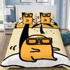 Забавный Гудетама Ленивое Яйцо Пододеяльник Наволочка Комплект Постельного Белья Взрослый Мальчик Девочка Украшение Спальни Детский Односпальный Двуспальный Большой Размер