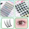 Плотные клейкие накладные ресницы 8 рядов пучки накладных ресниц инструмент для макияжа