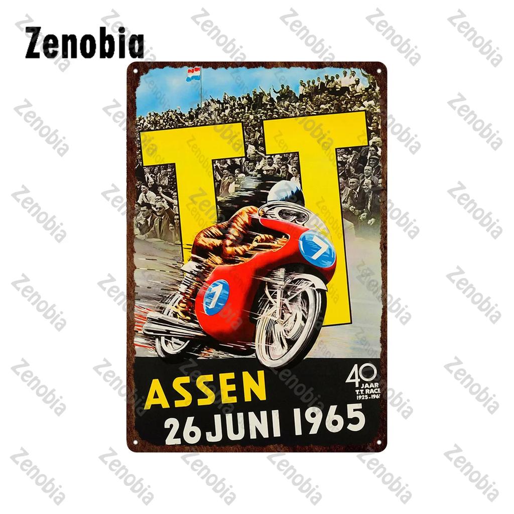 Motorcycles Metal Signs Tin Sign Ace Cafe London Road Race Wall Stickers Isle of Man TT Garage Bar Pub Home Wall Decoration