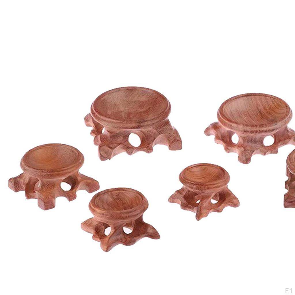 6 шт. деревянная подставка, держатель для шара, сферы, глобуса, предметы коллекционирования, украшения, ремесло, держатель для шара в форме яйца