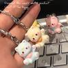 Cute Cat Pendant Keychain Phone Strap Lanyard Strap Backpack Charm Accessories Car Keys Decoration Handmade Jewelry Gift