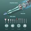 Профессиональная электрическая дрель для ногтей, набор сверл для акриловых ногтей, 45000 об/мин, перезаряжаемая портативная пилочка для ногтей, набор для женского маникюра и педикюра